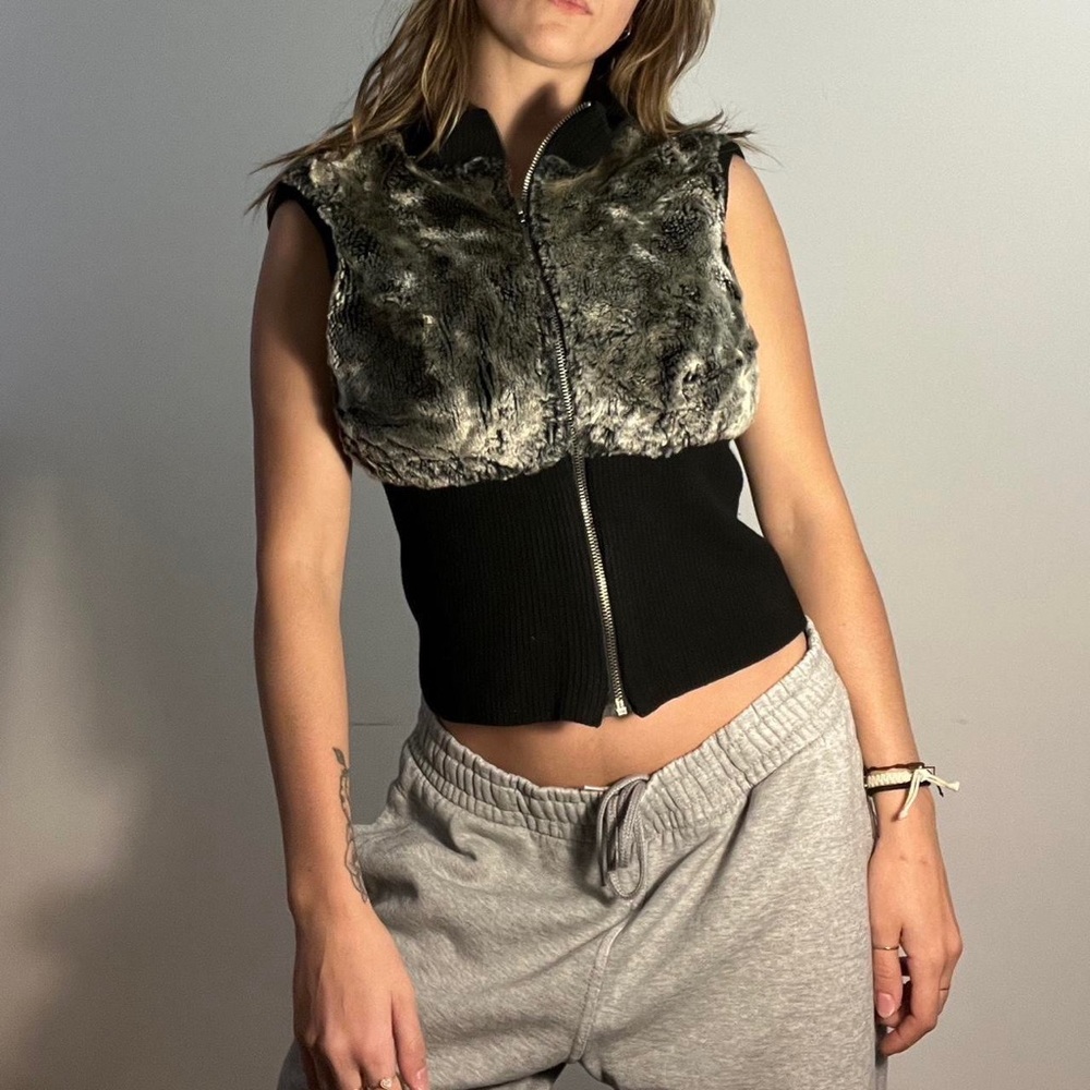 Vintage BEBE fur vest